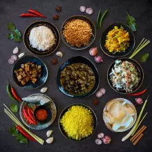 Rijsttafel Familie  van Tante Kookt