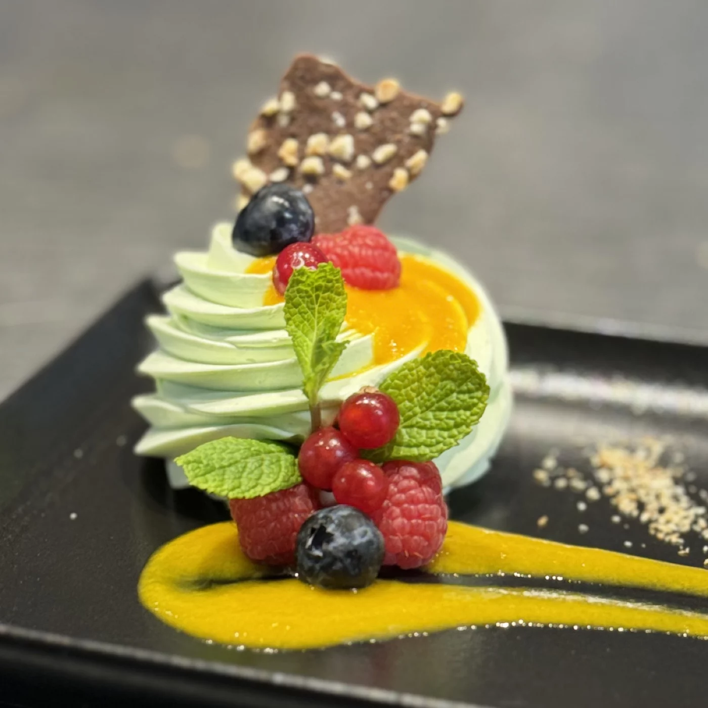 Pandan Mousse